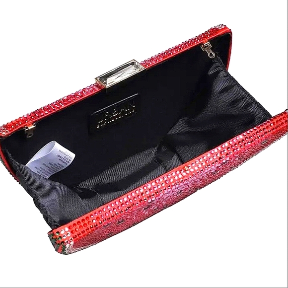 Tabitha Evening Bag Bling Rhinestone Water Melon Purse Urban Expressions NWT$90 - Picture 10 of 13